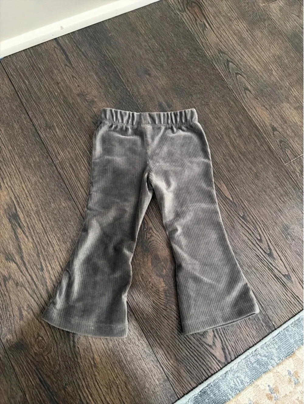 Toddler Gray Corduroy Flared Pants Size 18M